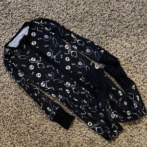 Little sleepies skeleton zipper sleepers